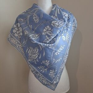 Emilio Pucci Soft Blue 100% Pure Cotton  Scarf